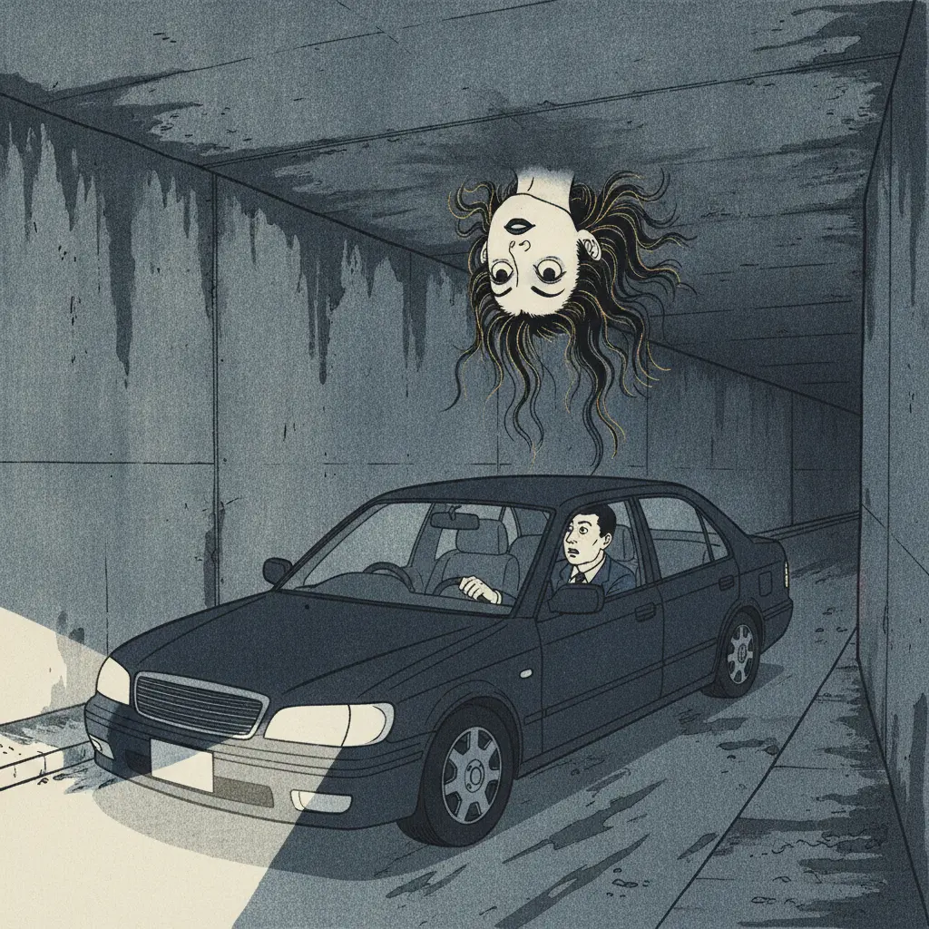 千駄ヶ谷トンネルの逆さまの女