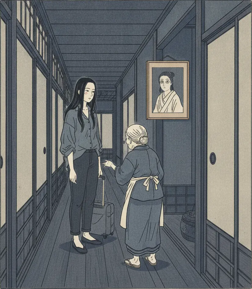 格子の奥