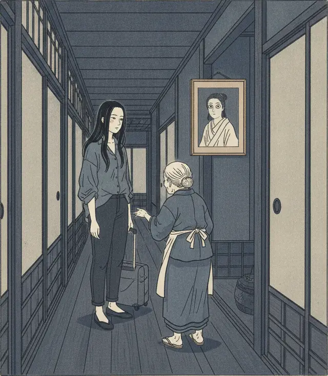 格子の奥