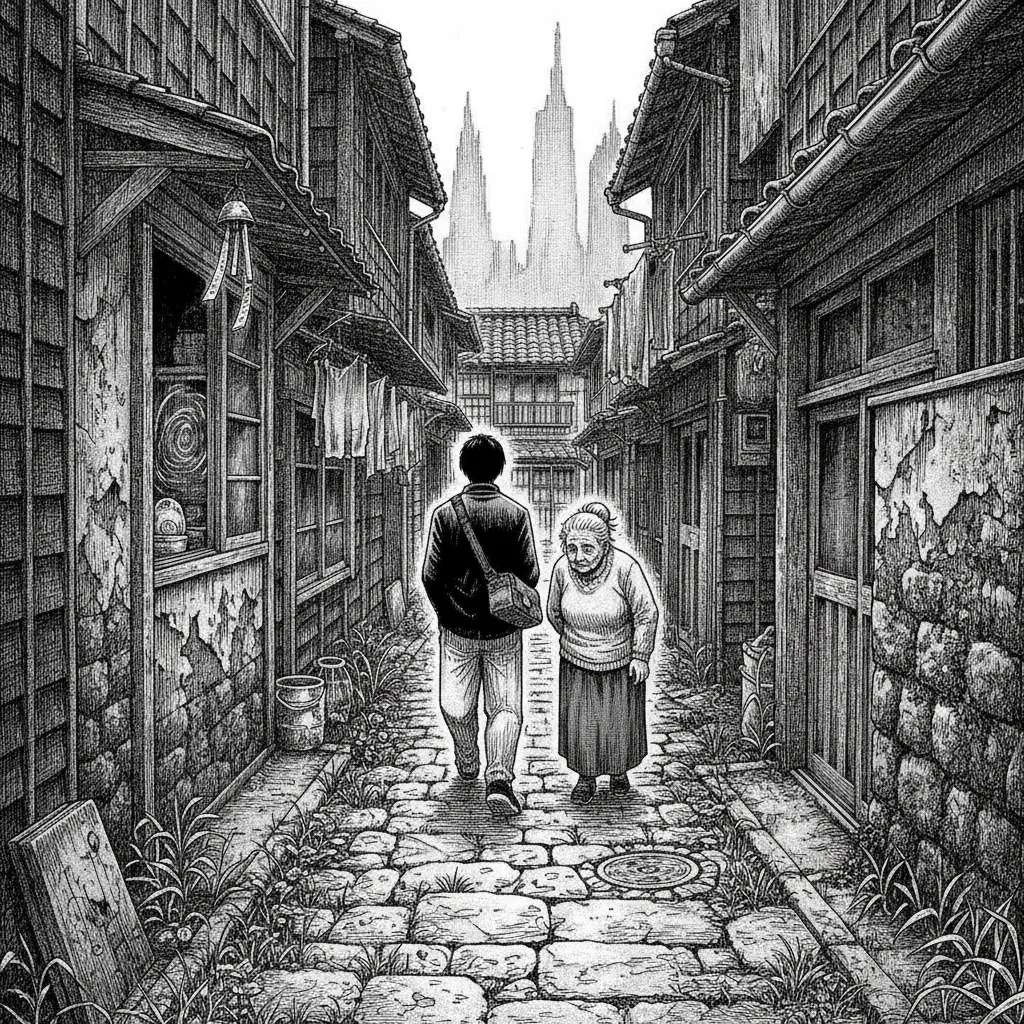 裏路地の手形