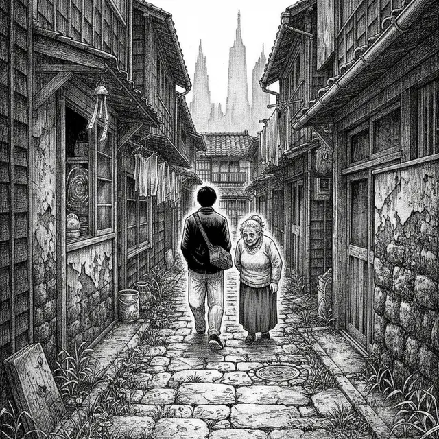 裏路地の手形